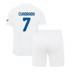 Inter Milan Juan Cuadrado #7 Vieras Pelipaita Lasten 2023-24 Lyhyet Hihat (+ Lyhyet housut)