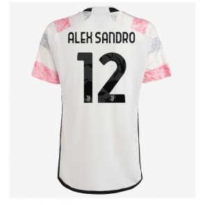 Juventus Alex Sandro #12 Vieraspaita 2023-24 Lyhyet Hihat