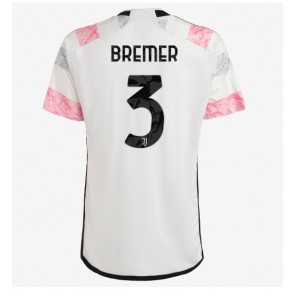 Juventus Gleison Bremer #3 Vieraspaita 2023-24 Lyhyet Hihat