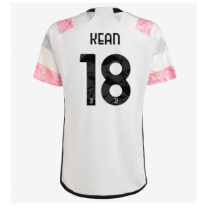 Juventus Moise Kean #18 Vieraspaita 2023-24 Lyhyet Hihat