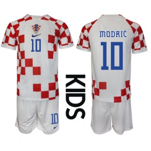 Kroatia Luka Modric #10 Koti Pelipaita Lasten EM-Kisat 2020 Lyhyet Hihat (+ Lyhyet housut)