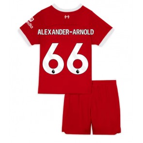 Liverpool Alexander-Arnold #66 Koti Pelipaita Lasten 2023-24 Lyhyet Hihat (+ Lyhyet housut)