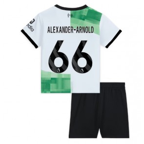 Liverpool Alexander-Arnold #66 Vieras Pelipaita Lasten 2023-24 Lyhyet Hihat (+ Lyhyet housut)