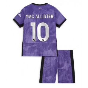 Liverpool Alexis Mac Allister #10 Kolmas Pelipaita Lasten 2023-24 Lyhyet Hihat (+ Lyhyet housut)