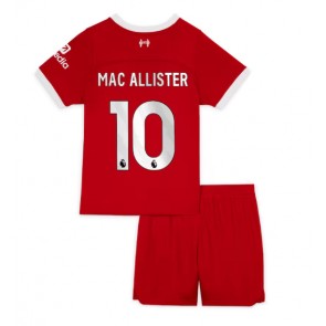 Liverpool Alexis Mac Allister #10 Koti Pelipaita Lasten 2023-24 Lyhyet Hihat (+ Lyhyet housut)