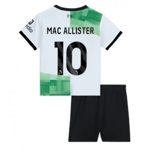 Liverpool Alexis Mac Allister #10 Vieras Pelipaita Lasten 2023-24 Lyhyet Hihat (+ Lyhyet housut)