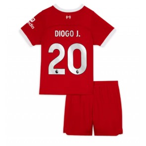 Liverpool Diogo Jota #20 Koti Pelipaita Lasten 2023-24 Lyhyet Hihat (+ Lyhyet housut)