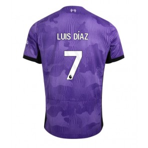 Liverpool Luis Diaz #7 Kolmaspaita 2023-24 Lyhyet Hihat