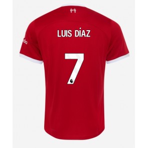 Liverpool Luis Diaz #7 Kotipaita 2023-24 Lyhyet Hihat