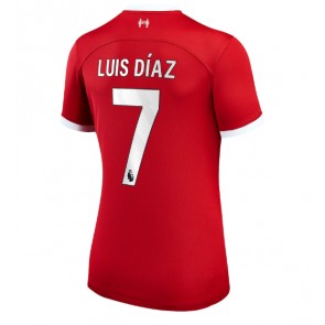 Liverpool Luis Diaz #7 Kotipaita Naisten 2023-24 Lyhyet Hihat