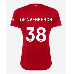 Liverpool Ryan Gravenberch #38 Kotipaita Naisten 2023-24 Lyhyet Hihat