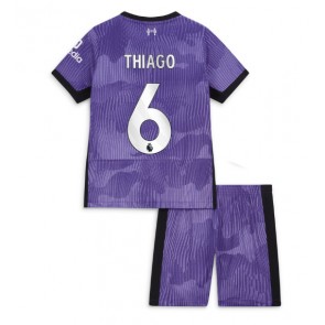 Liverpool Thiago Alcantara #6 Kolmas Pelipaita Lasten 2023-24 Lyhyet Hihat (+ Lyhyet housut)