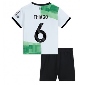 Liverpool Thiago Alcantara #6 Vieras Pelipaita Lasten 2023-24 Lyhyet Hihat (+ Lyhyet housut)