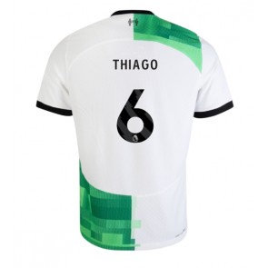 Liverpool Thiago Alcantara #6 Vieraspaita 2023-24 Lyhyet Hihat