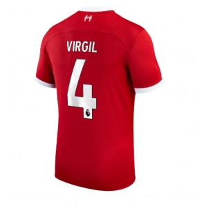 Liverpool Virgil van Dijk #4 Kotipaita 2023-24 Lyhyet Hihat