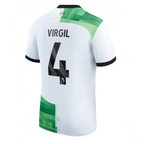 Liverpool Virgil van Dijk #4 Vieraspaita 2023-24 Lyhyet Hihat