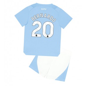 Manchester City Bernardo Silva #20 Koti Pelipaita Lasten 2023-24 Lyhyet Hihat (+ Lyhyet housut)