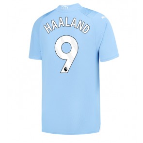 Manchester City Erling Haaland #9 Kotipaita 2023-24 Lyhyet Hihat