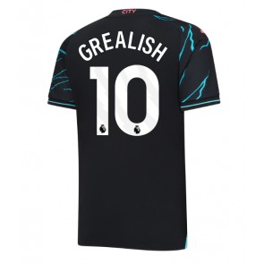 Manchester City Jack Grealish #10 Kolmaspaita 2023-24 Lyhyet Hihat