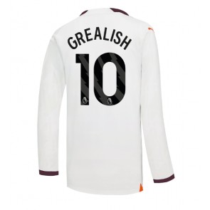 Manchester City Jack Grealish #10 Vieraspaita 2023-24 Pitkät Hihat