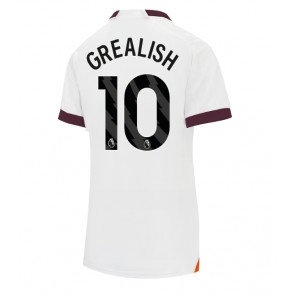 Manchester City Jack Grealish #10 Vieraspaita Naisten 2023-24 Lyhyet Hihat