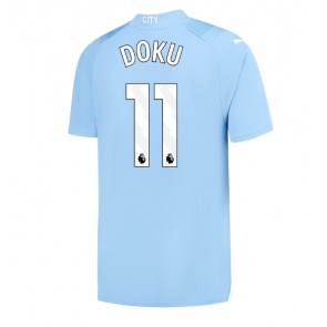 Manchester City Jeremy Doku #11 Kotipaita 2023-24 Lyhyet Hihat