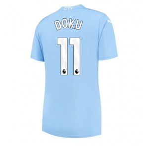 Manchester City Jeremy Doku #11 Kotipaita Naisten 2023-24 Lyhyet Hihat