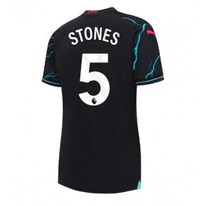 Manchester City John Stones #5 Kolmaspaita Naisten 2023-24 Lyhyet Hihat