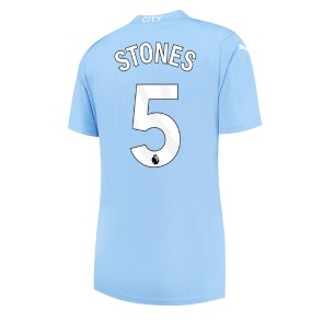 Manchester City John Stones #5 Kotipaita Naisten 2023-24 Lyhyet Hihat