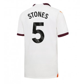 Manchester City John Stones #5 Vieraspaita 2023-24 Lyhyet Hihat