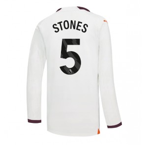 Manchester City John Stones #5 Vieraspaita 2023-24 Pitkät Hihat