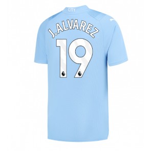 Manchester City Julian Alvarez #19 Kotipaita 2023-24 Lyhyet Hihat