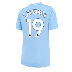 Manchester City Julian Alvarez #19 Kotipaita Naisten 2023-24 Lyhyet Hihat