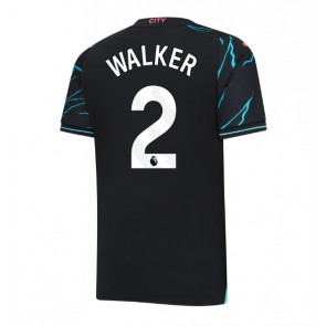 Manchester City Kyle Walker #2 Kolmaspaita 2023-24 Lyhyet Hihat