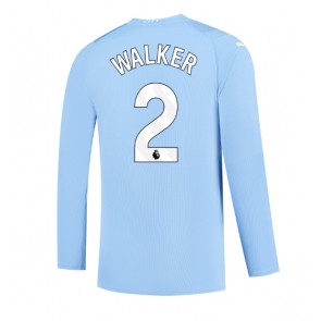 Manchester City Kyle Walker #2 Kotipaita 2023-24 Pitkät Hihat