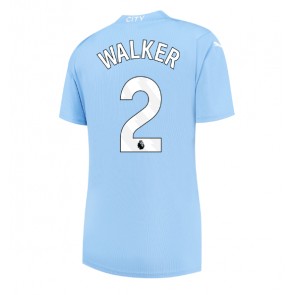 Manchester City Kyle Walker #2 Kotipaita Naisten 2023-24 Lyhyet Hihat