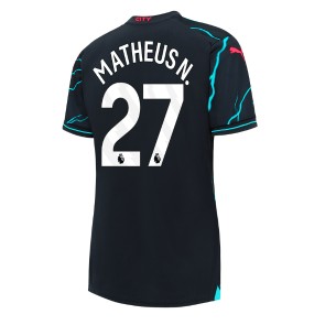 Manchester City Matheus Nunes #27 Kolmaspaita Naisten 2023-24 Lyhyet Hihat