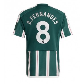 Manchester United Bruno Fernandes #8 Vieraspaita 2023-24 Lyhyet Hihat