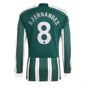 Manchester United Bruno Fernandes #8 Vieraspaita 2023-24 Pitkät Hihat