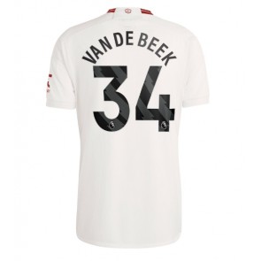 Manchester United Donny van de Beek #34 Kolmaspaita 2023-24 Lyhyet Hihat