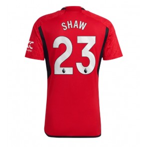 Manchester United Luke Shaw #23 Kotipaita 2023-24 Lyhyet Hihat