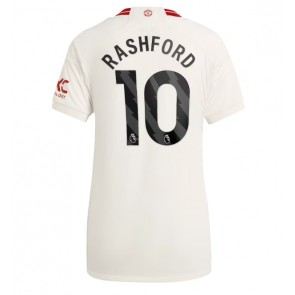 Manchester United Marcus Rashford #10 Kolmaspaita Naisten 2023-24 Lyhyet Hihat