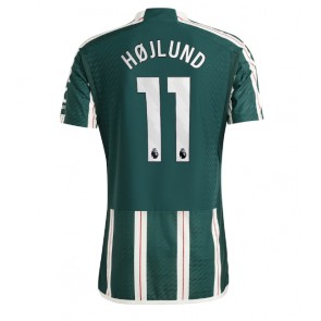 Manchester United Rasmus Hojlund #11 Vieraspaita 2023-24 Lyhyet Hihat