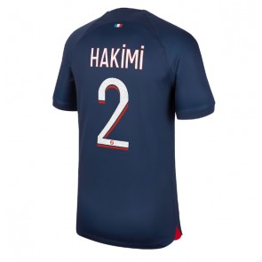 Paris Saint-Germain Achraf Hakimi #2 Kotipaita 2023-24 Lyhyet Hihat