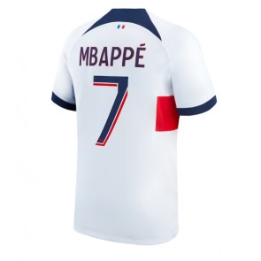 Paris Saint-Germain Kylian Mbappe #7 Vieraspaita 2023-24 Lyhyet Hihat