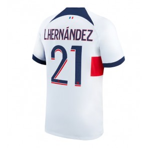 Paris Saint-Germain Lucas Hernandez #21 Vieraspaita 2023-24 Lyhyet Hihat