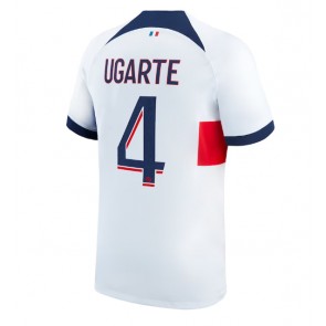 Paris Saint-Germain Manuel Ugarte #4 Vieraspaita 2023-24 Lyhyet Hihat