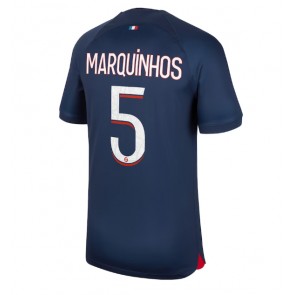 Paris Saint-Germain Marquinhos #5 Kotipaita 2023-24 Lyhyet Hihat