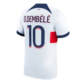 Paris Saint-Germain Ousmane Dembele #10 Vieraspaita 2023-24 Lyhyet Hihat