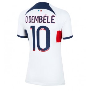 Paris Saint-Germain Ousmane Dembele #10 Vieraspaita Naisten 2023-24 Lyhyet Hihat